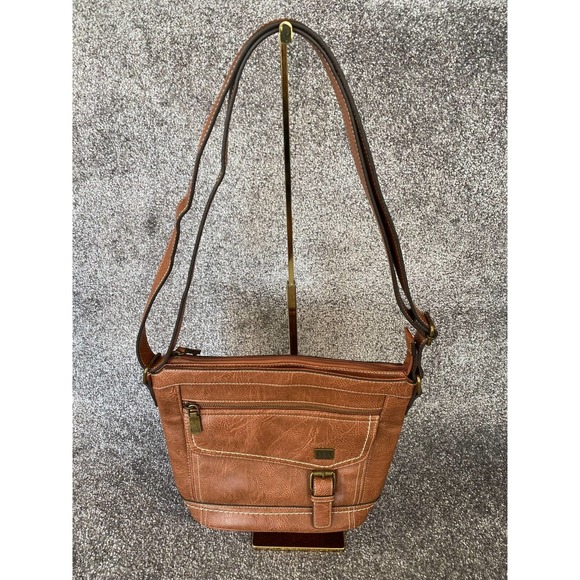 boc Handbags - BOC Born Concepts Purse Faux Leather Crossbody Handbag Shoulder Bag Congac Brown